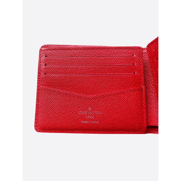Louis Vuitton Supreme Red & White EPI Wallet - Picture 3 of 4